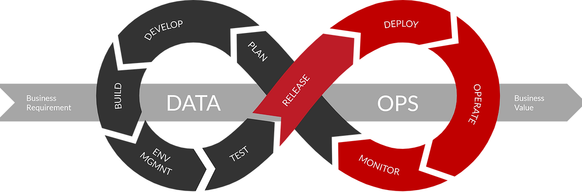 DataOps Infinity Circle Black Red